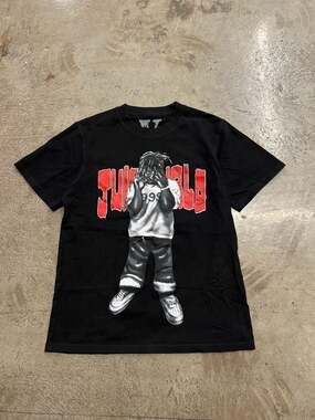 Vlone x Juice WRLD Black T Shirt Size S/M